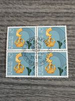 Schweiz Briefmarke Helvetia Pro Patria 1982 Viererblock! (54