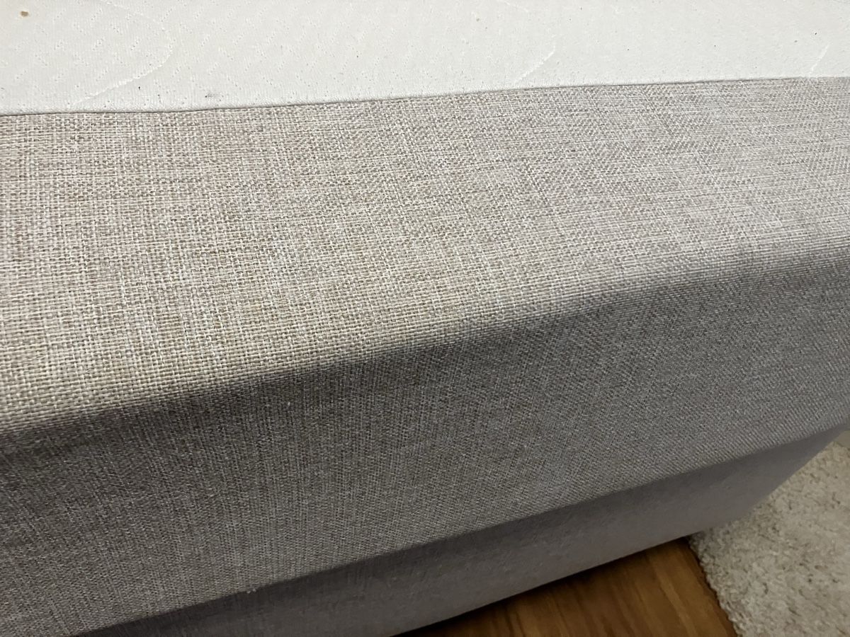 Letti: Jugend-Boxspring Bett grau 140x200 cm mit Kopfteil – Usato da Niederhasli venduto da Jolaos 2