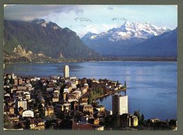 AK Montreux VD Lac Léman,Dents du Midi ≈ 1971 