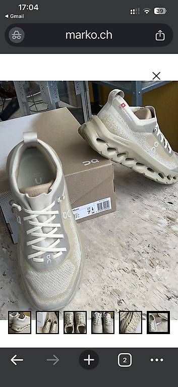 Chaussures femmes: On Cloudtilt Moon 38 come nueve  – D'occasion à Minusio par www_6ybt 1