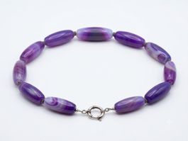 Edles Amethyst Collier - 53 cm, 193 g,  Vintage.