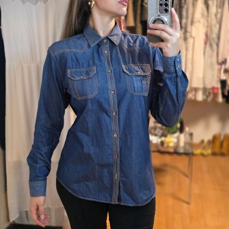 Seidensticker Unisex Jeanshemd 100% Baumwolle L