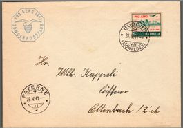 CH - Flugpost - Sonderflug - SF 41.1a - ZSt - Deutsch