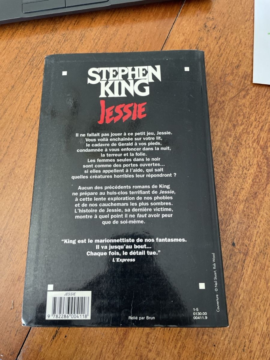 Libri: Livre grand format Stephen King Jessie – Usato da Etoy venduto da 6iulian0 1