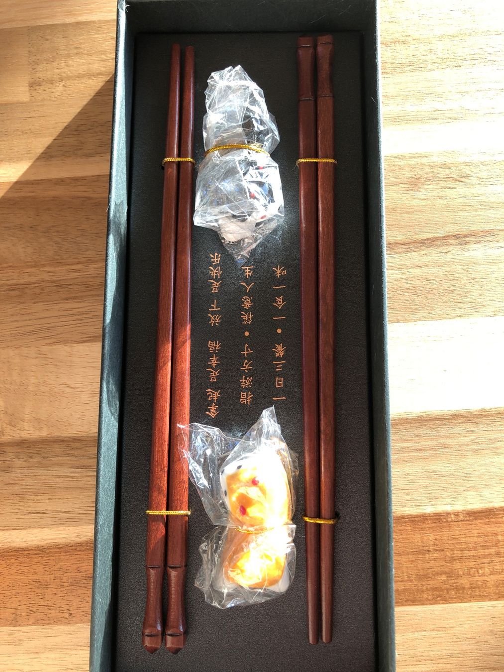 Set di posate: Original chinesische Essstäbchen, neu – Nuovo e nell'imballaggio originale da Basel venduto da ullm 3