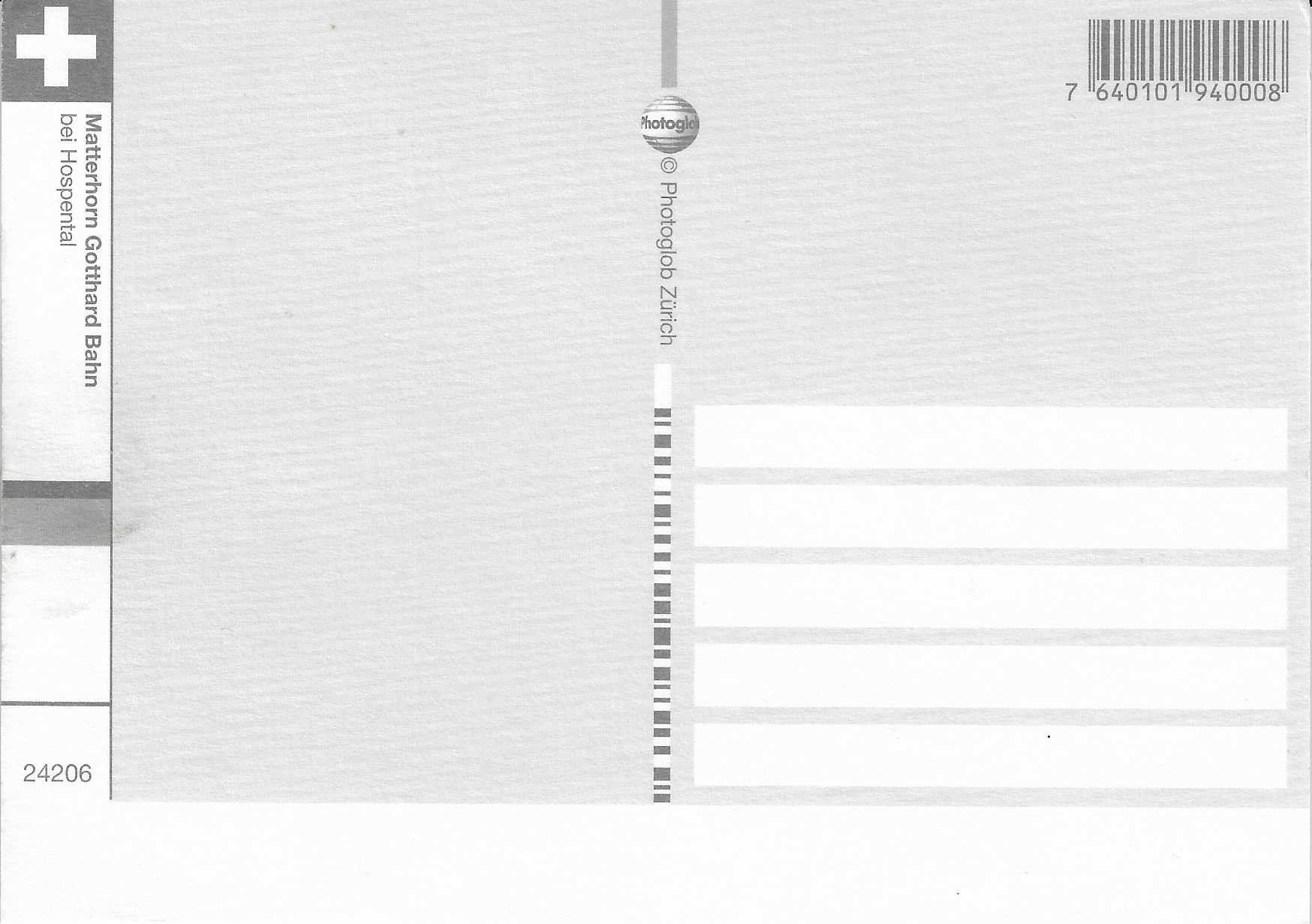 Cartes postales: Matterhorn Gotthard Bahn bei Hospental – Neuf (Voir description) à Rothrist par Stranglehold 1
