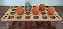 Antiker  Holz Eierständer