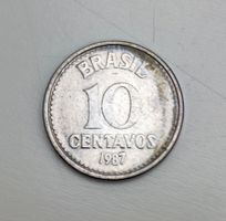 10 Centavos Münze Brasilien 1987