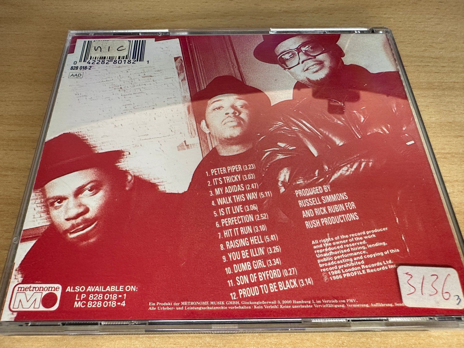 CD: Run-DMC – Raising Hell – Usato da Rikon im Tösstal venduto da Alpenmutz 1