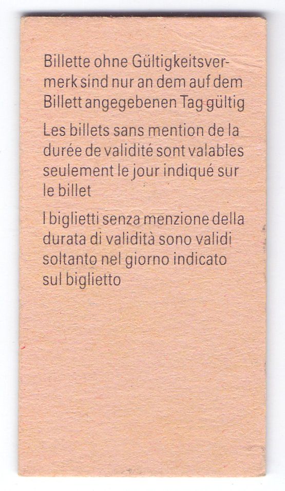 Biglietti: Billette Sirnach - Wil – Usato da Langenthal venduto da Sammlungs_aus 1