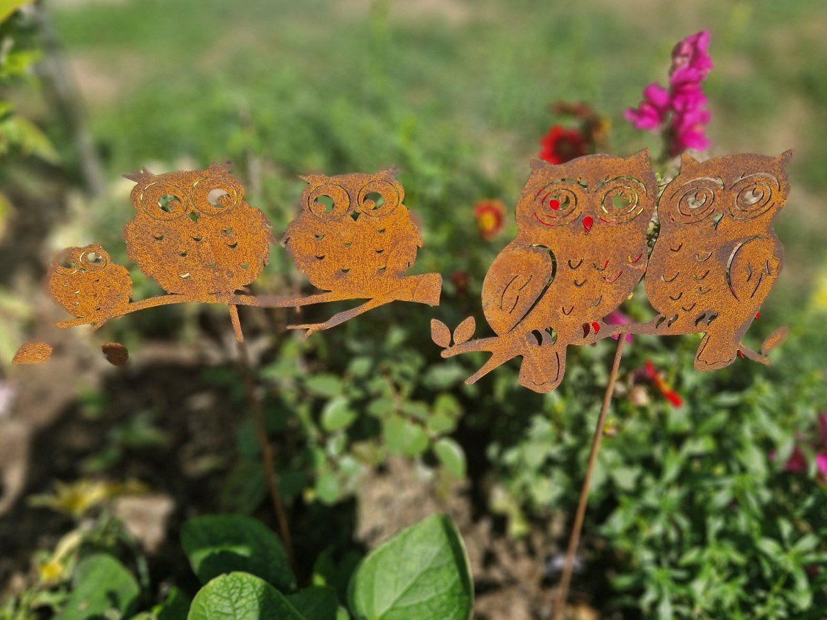 Tutte le decorazioni: Eulen Gartenstecker Rost 60cm – Nuovo e nell'imballaggio originale da Matzendorf venduto da Gartendeko-Shop 3