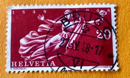 Nr.283 Helvetia mit Stempel  100 Jahre Schweizerischer 