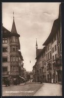 Schaffhausen, Strassenpartie in der Vord
