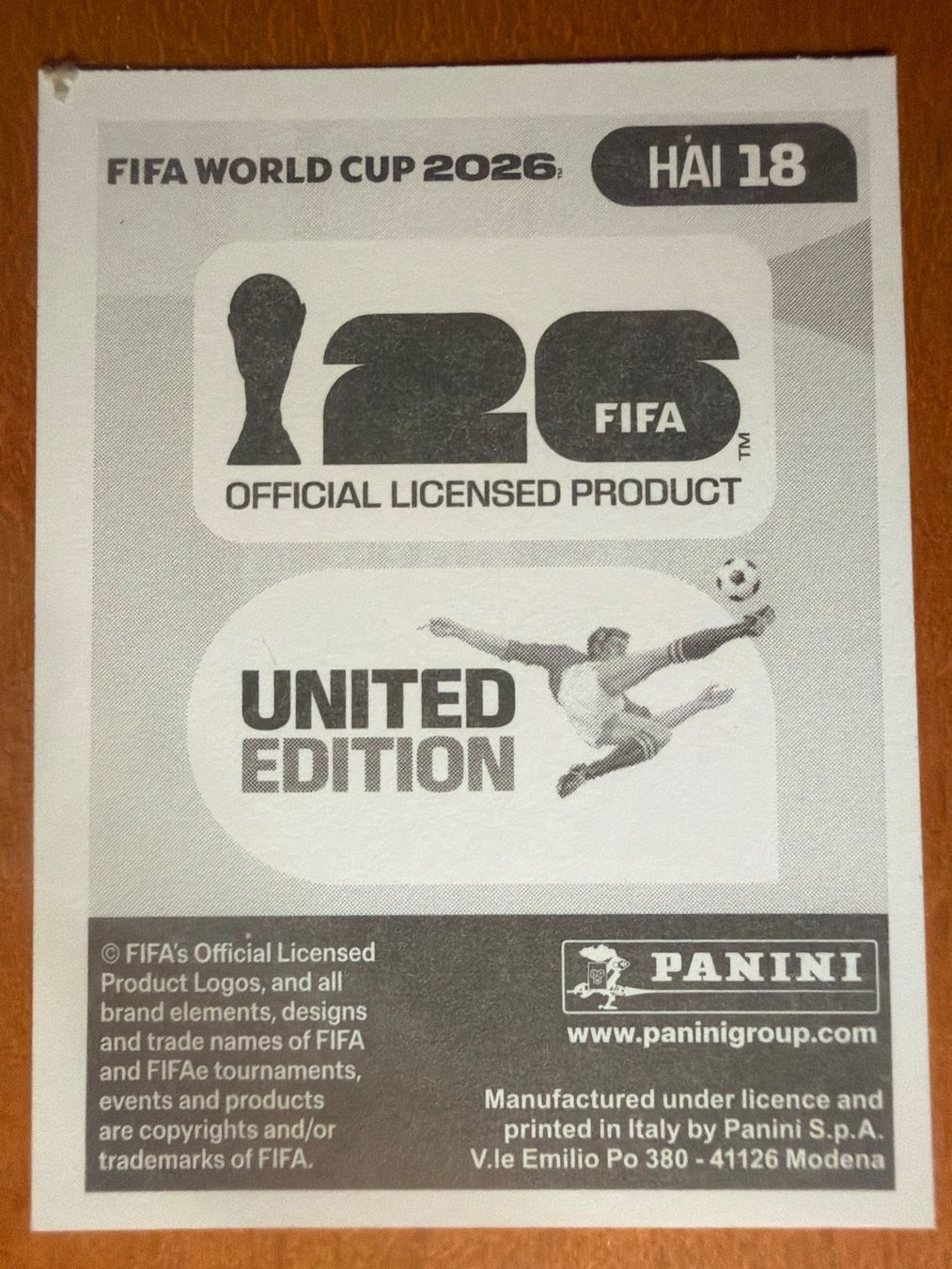 Panini Sammelbilder & Trading cards: Panini HAI18 – Neu (gemäss Beschreibung) aus Susten von Rechnun 1