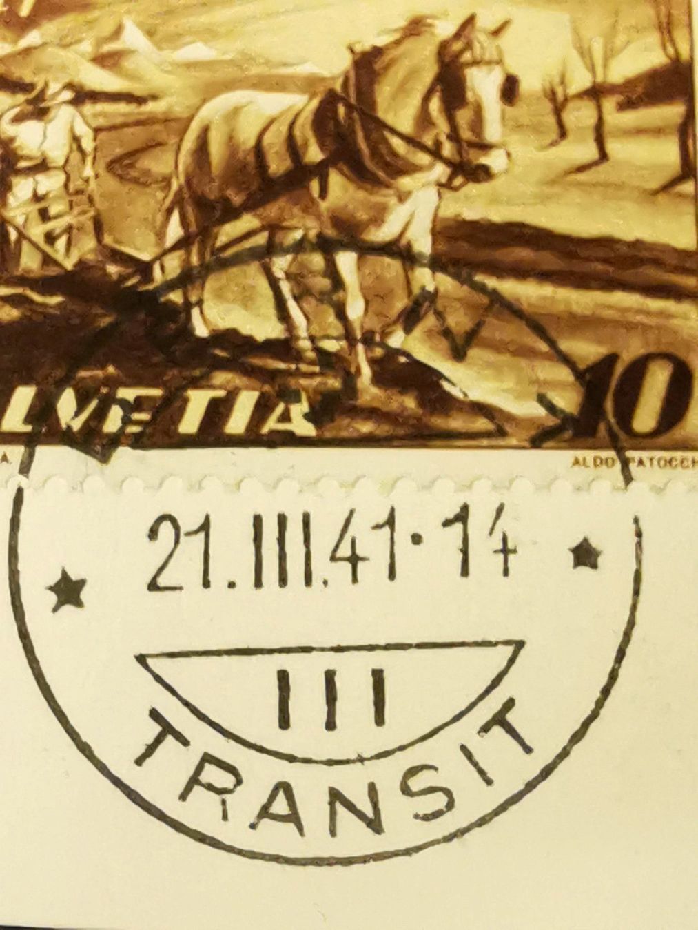 Tutti i francobolli: 252 ET (170.-) 21.3.1941 – Usato da Wangen venduto da Abartix 2