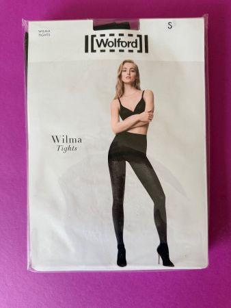 WOLFORD Wilma Tights, Grösse S, Schwarz mit Glitzer