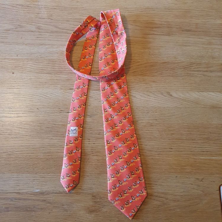 Cravate Hermès 100% Soie - Modèle 7639, Authentique, En Excellent état, Multicolore