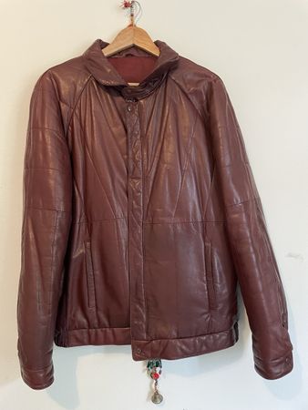 Vintage Lederjacke gefüttert