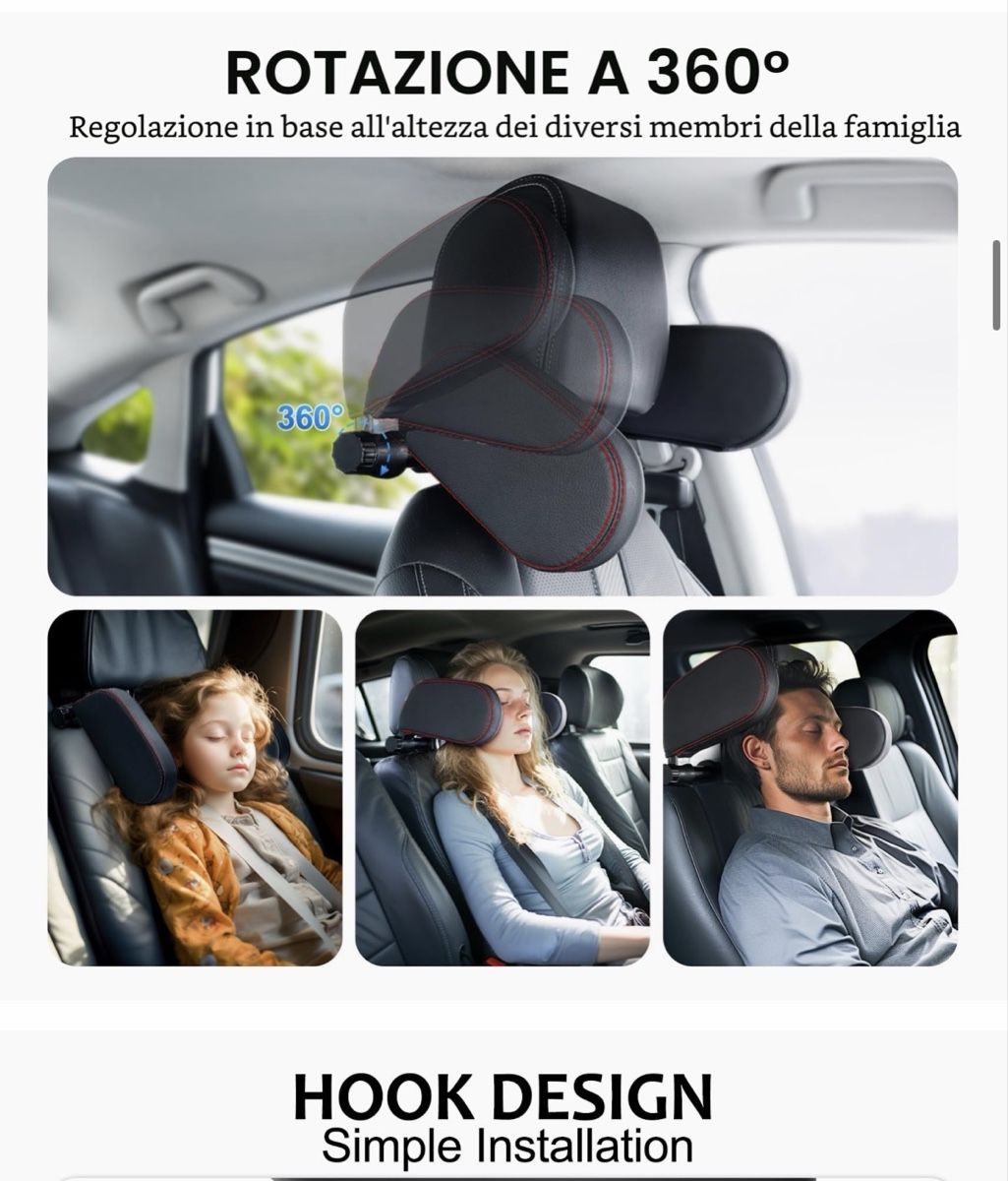 Accessori per altri veicoli: Poggiatesta auto 2x – Usato da Lamone venduto da Varna82 2