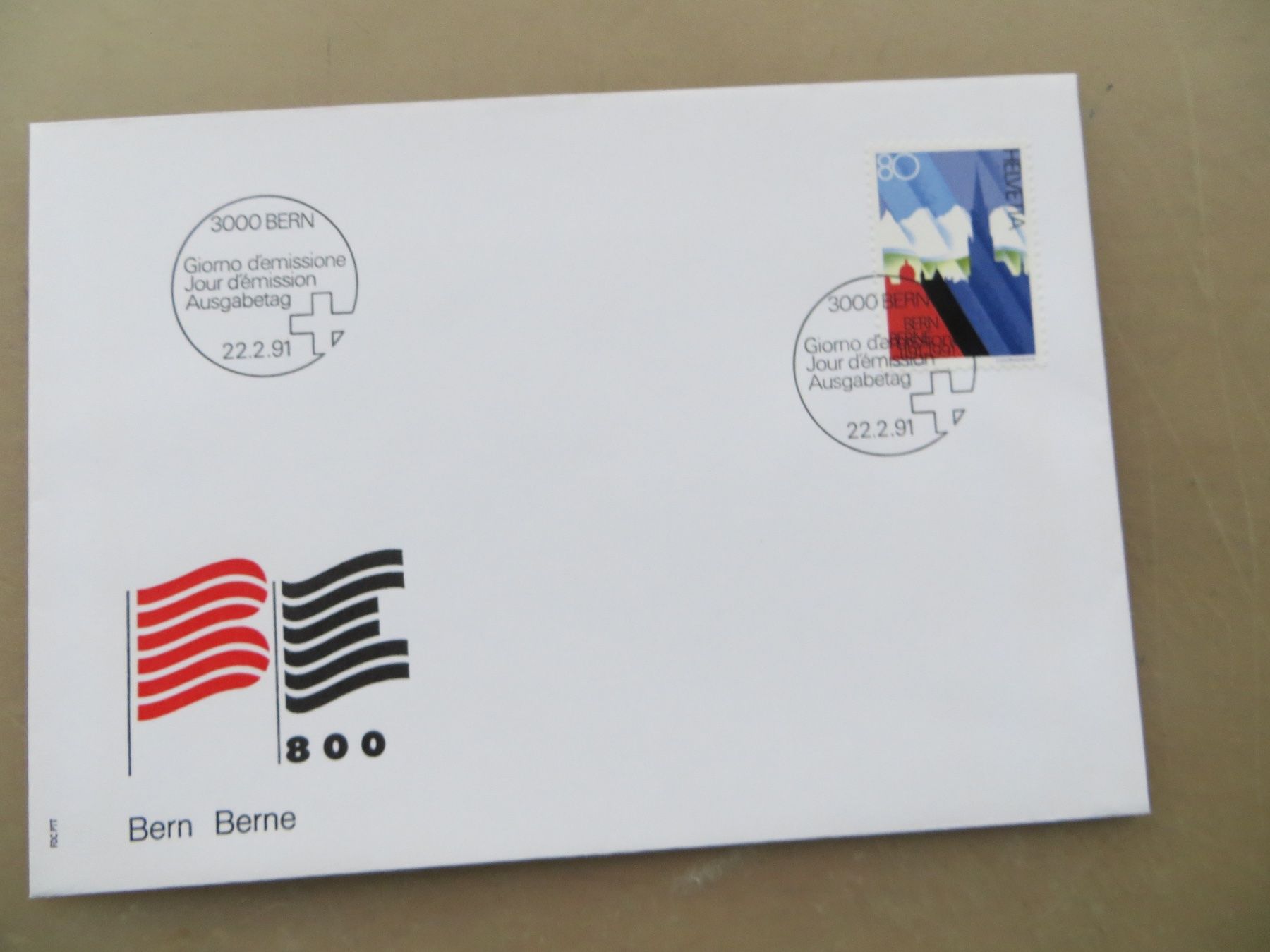 Tutti i francobolli: 2 Briefe FDC Kanton-Jubiläen BL + BE 1983/91 – Nuovo (secondo la descrizione) da Basel venduto da 8013 1