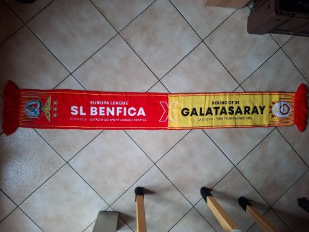 Fussball Fan Schal,  SL Benfica Lissabon-Galatasaray