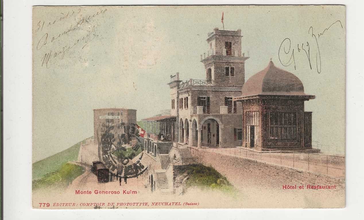 Cartoline postali: Monte Generosa, 1903 – Usato da Spiez venduto da Niesen20