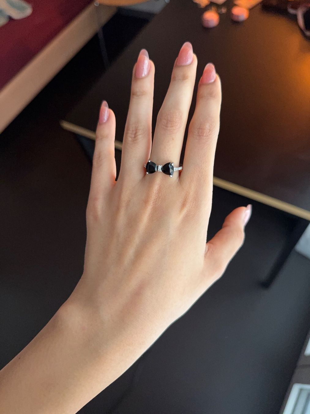 Bagues: black bow silver ring – Neuf (Voir description) à Zürich par hal_2yzx