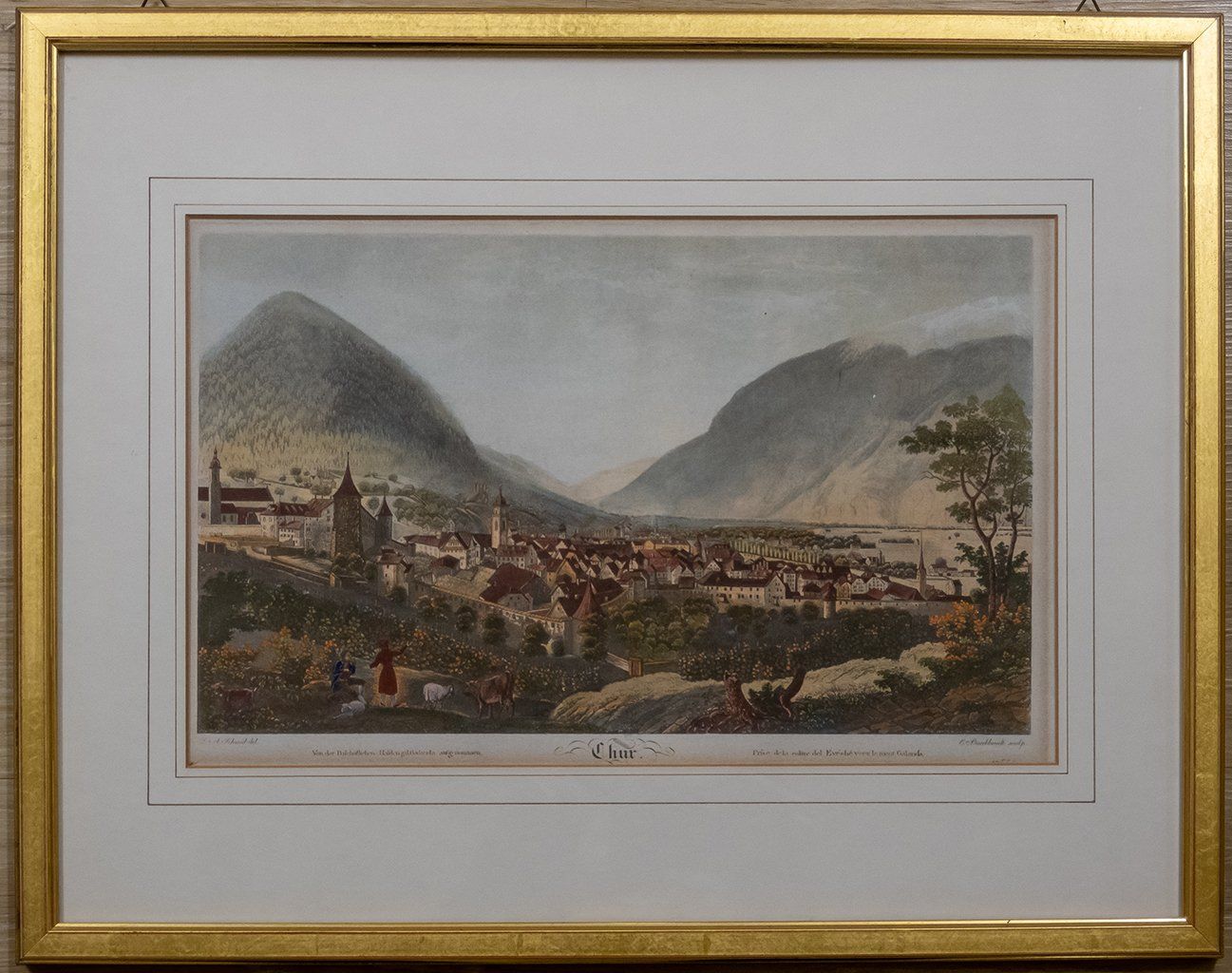 Foto & Immagini: Bild Chur "Von der Bischöflichen Halden" – Usato da Guntershausen venduto da Roebi6