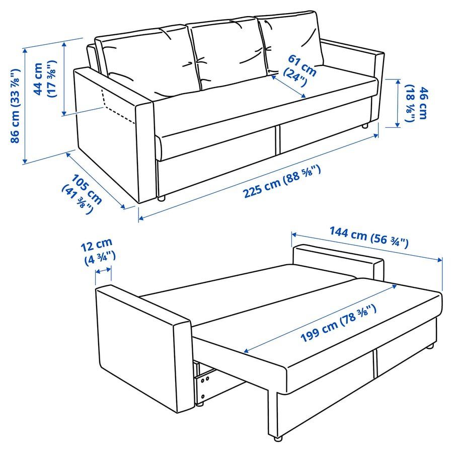 Ikea Divani: 3er-Bettsofa – Usato da Niederwil AG venduto da flimmerwerk 4