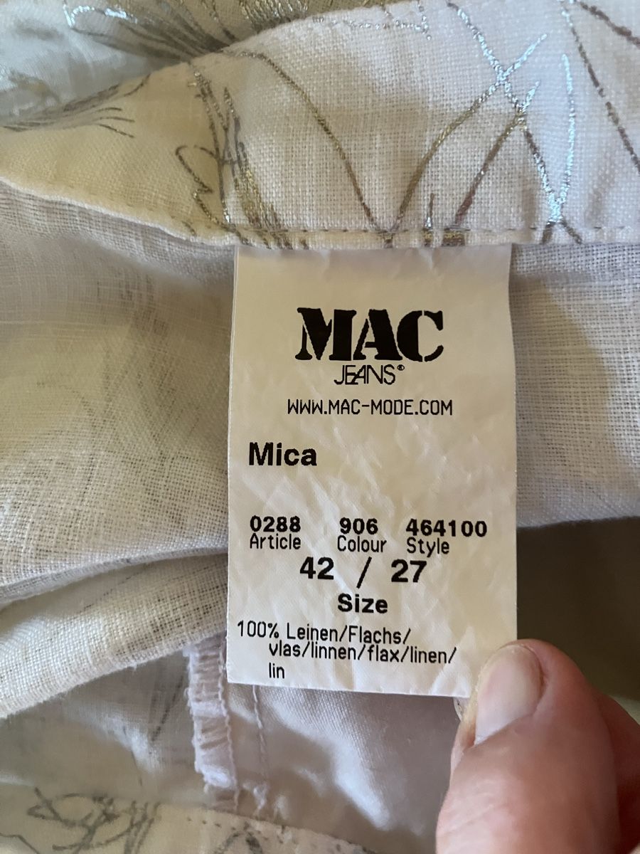 Pantaloni: 100% Leinenhose von MAC Gr 42 – Usato da Bassersdorf venduto da groovygremlin 2