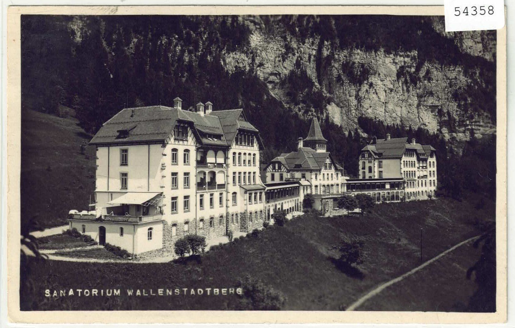 Cartoline postali: Wallenstadtberg - Sanatorium – Usato da Ettingen venduto da Kartenplanet