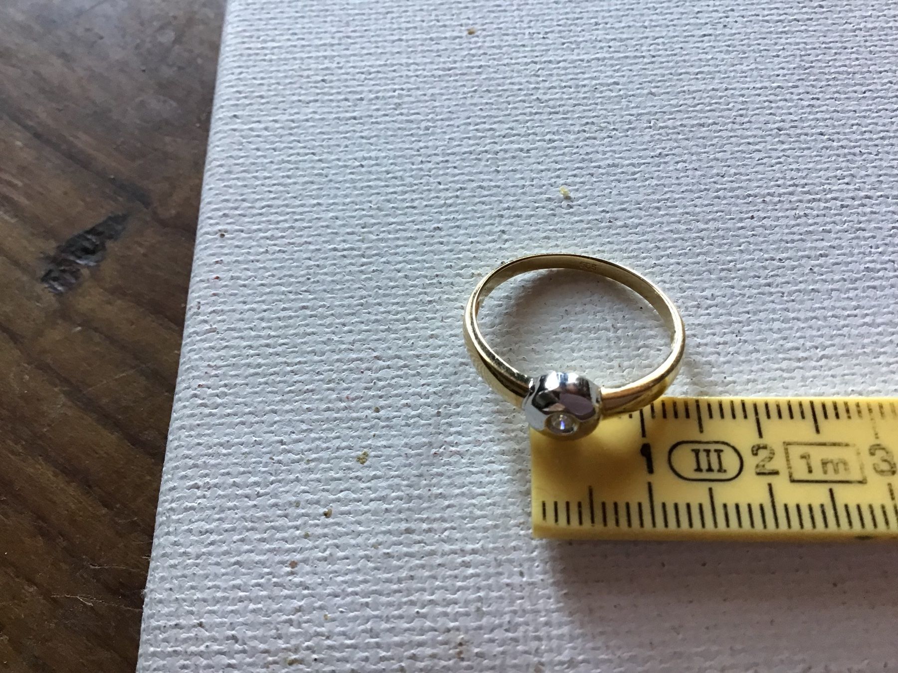 Anelli: Massives  Diamant Solitaire Set – Usato da St. Gallen venduto da Goldlilly 5