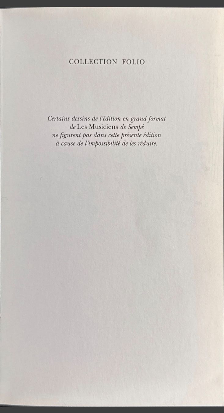 Comics: Sempé Les musiciens Folio – Gebraucht aus Fleurier von jea_j77g 2