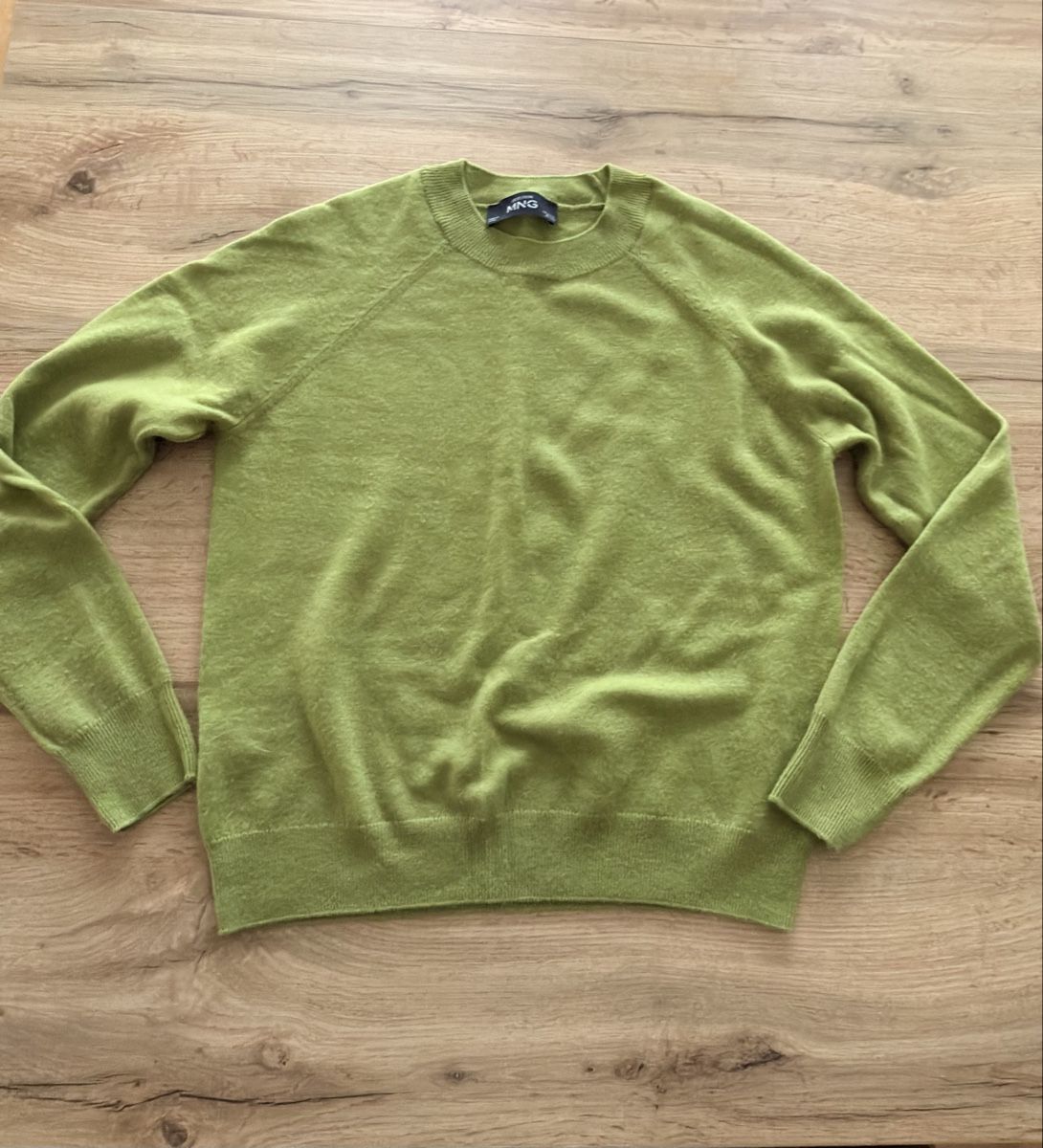 Mango Maglioni & Felpe: Mango Wollpullover, Gr. S, Olivgrün top Zustand – Usato da Urdorf venduto da fairfashion