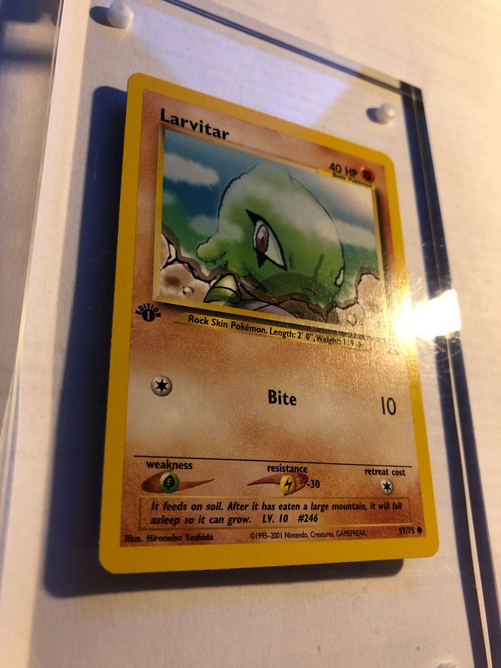 Cartes à collectionner: Larvitar 1st Neo Discovery - MINT - ab 1.- – D'occasion à Giubiasco par dan_pr8b 1