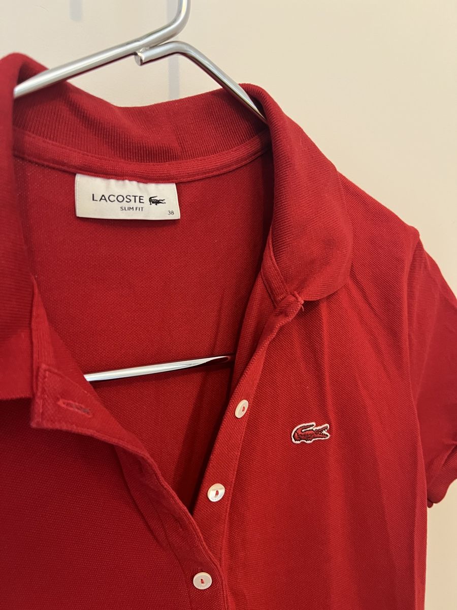 Lacoste Vestiti: Robe polo Lacoste rouge Taille 38 – Usato da Montreux venduto da ZeAe 1