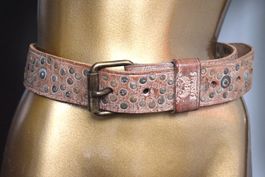 KAPORAL Vintage 75 cm Gürtel Leder Ledergürtel mit Nieten