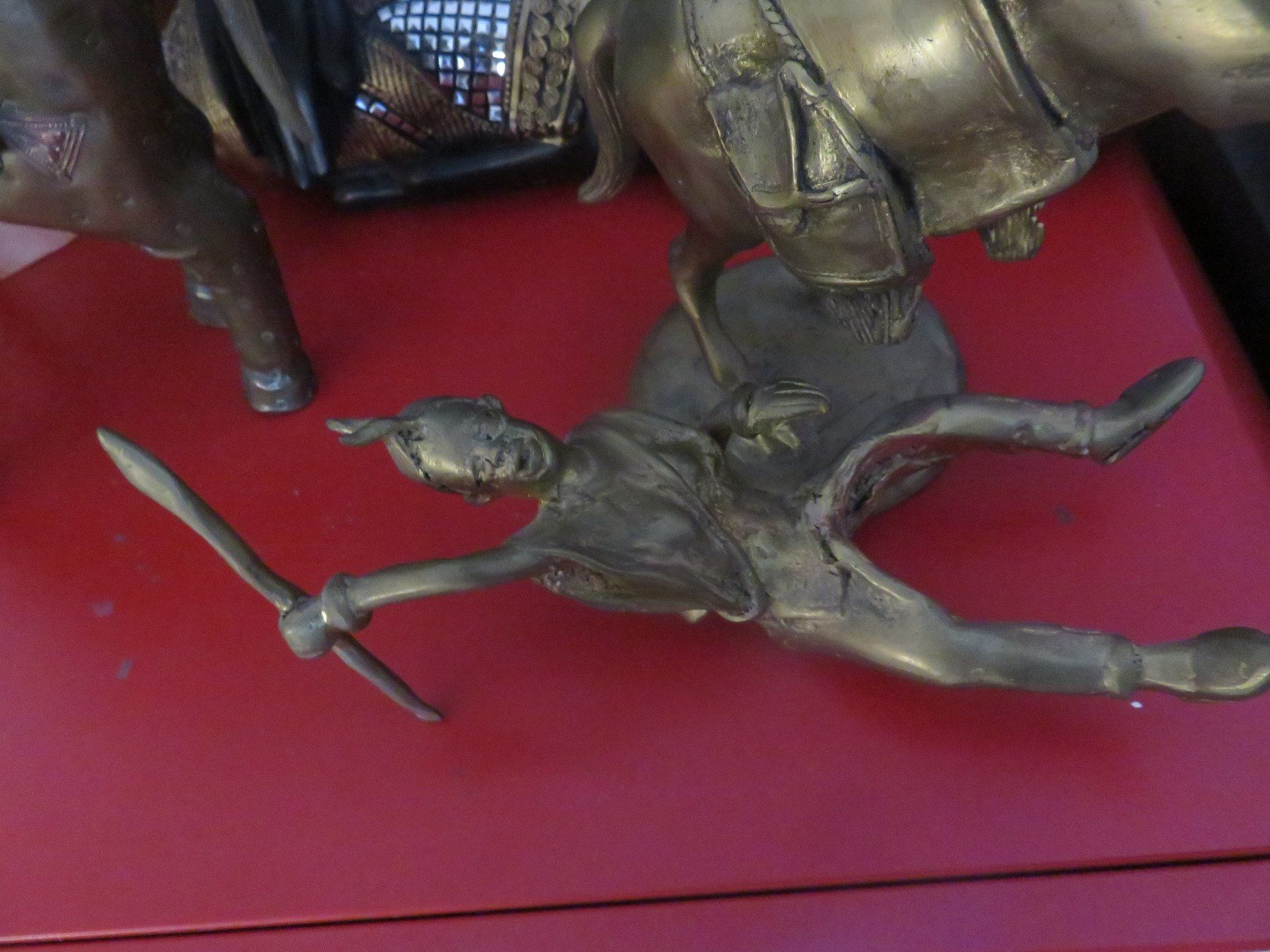 Sculture & Statue: Reiter 🤩+ Pferd Messing Figur – Usato da Schötz venduto da Vulkan2 2