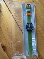 Swatch Stop Montre Homme, 34 mm, vert, de collection!