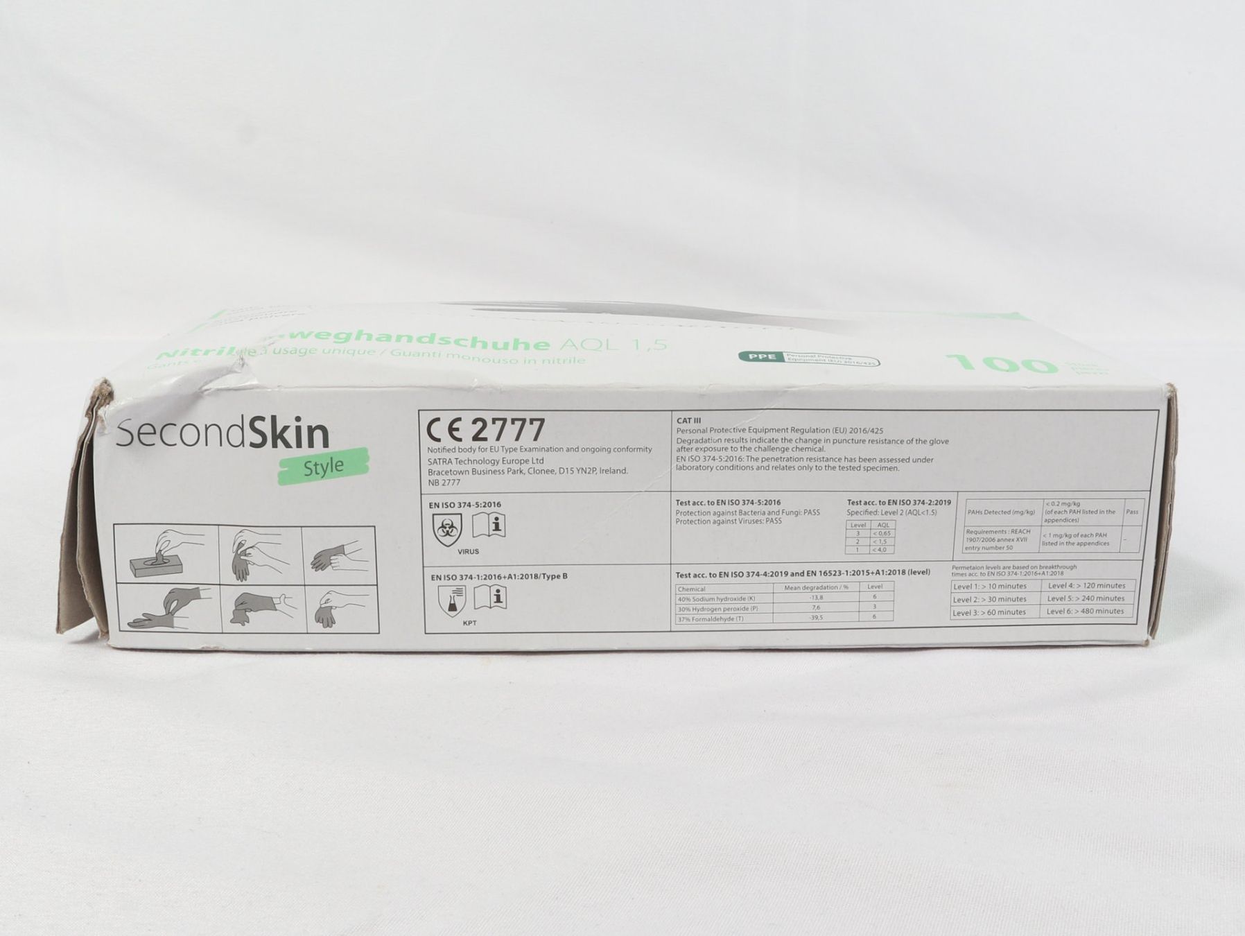 Gants & mitaines : SECONDSKIN STYL Nitril Einweghandschuhe Large100ST – Neuf avec emballage d'origine à Steinen par Restwert_Steinen 1