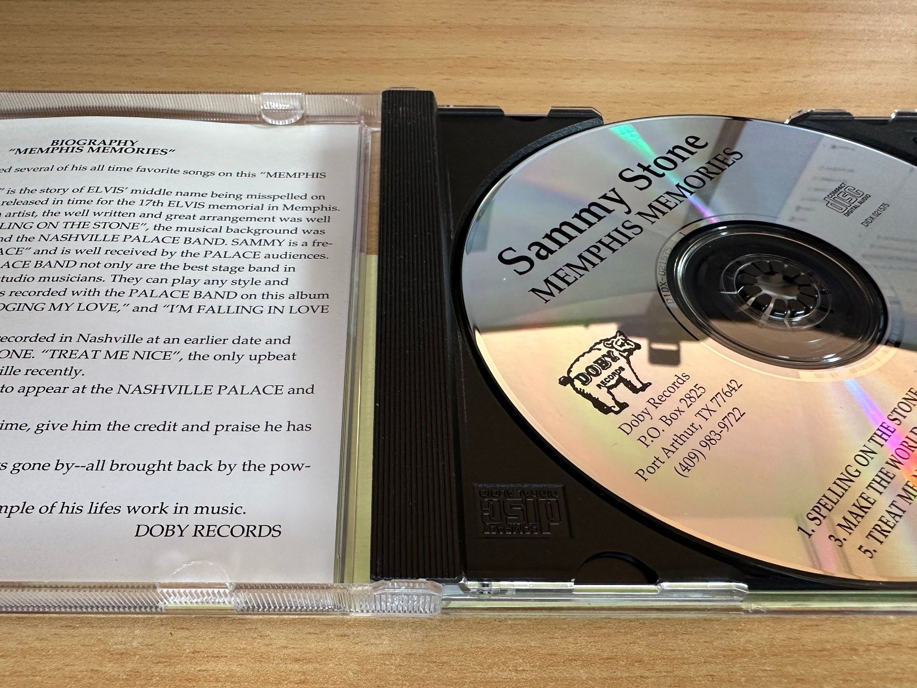 CD: Sammy Stone  - Memphis Memories – Usato da Rikon im Tösstal venduto da Alpenmutz 2