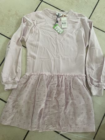 Neues Migros Sweat/Musselin Kleid Grösse 140, Herbst