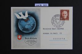 PJ Karte Tag der Briefmarke 1945                    Los 6231
