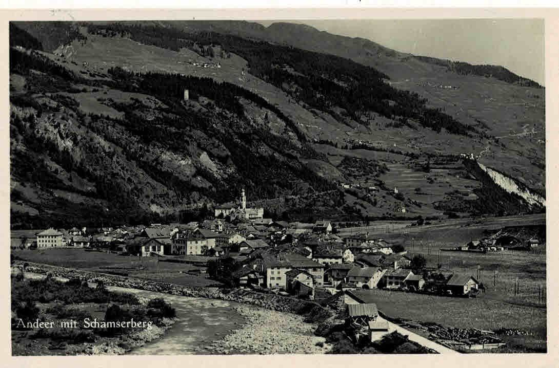 Cartes postales: Andeer  1929 – D'occasion à Sulz AG par Oberdanne8