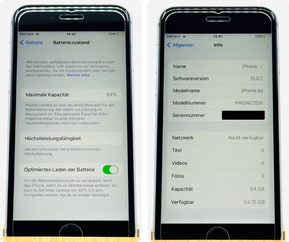Apple Handys / Smartphones: Apple iPhone 6S | 64 GB | Space Gray | Batterie 99% – Gebraucht aus Soyhières von Spartan117 6