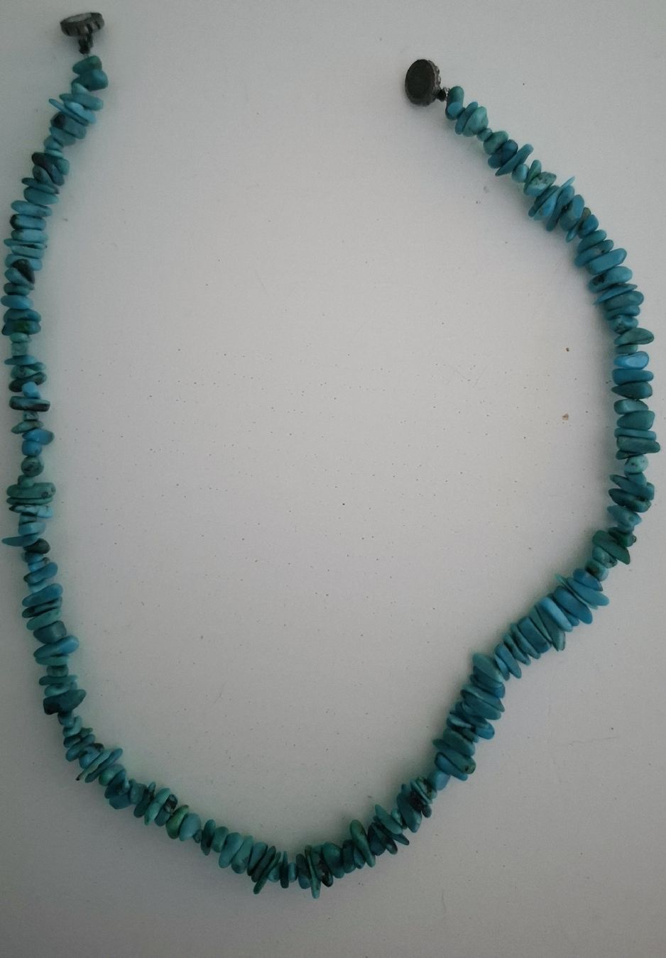 Catenine: Real Turquoise Necklace, 42 cm - stone shop design – Usato da Leysin venduto da Libelluli