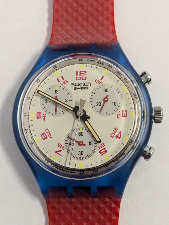 Swatch Montres: Swatch JFK 1991 mit Box und Papieren – D'occasion à Weinfelden par blaukreuz_brocki_TG 2