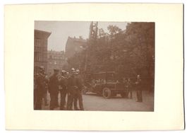 3 Fotografien Feuerwehr, Löschfahrzeug 