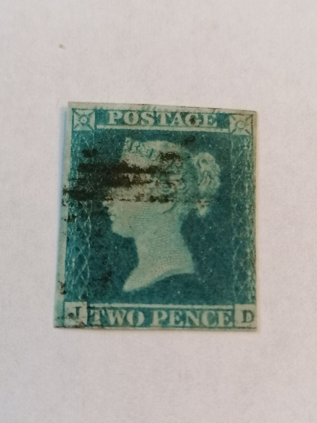 Tutti i francobolli: Two pence blue 1841, Platte 3  – Usato da Happerswil venduto da tschergi