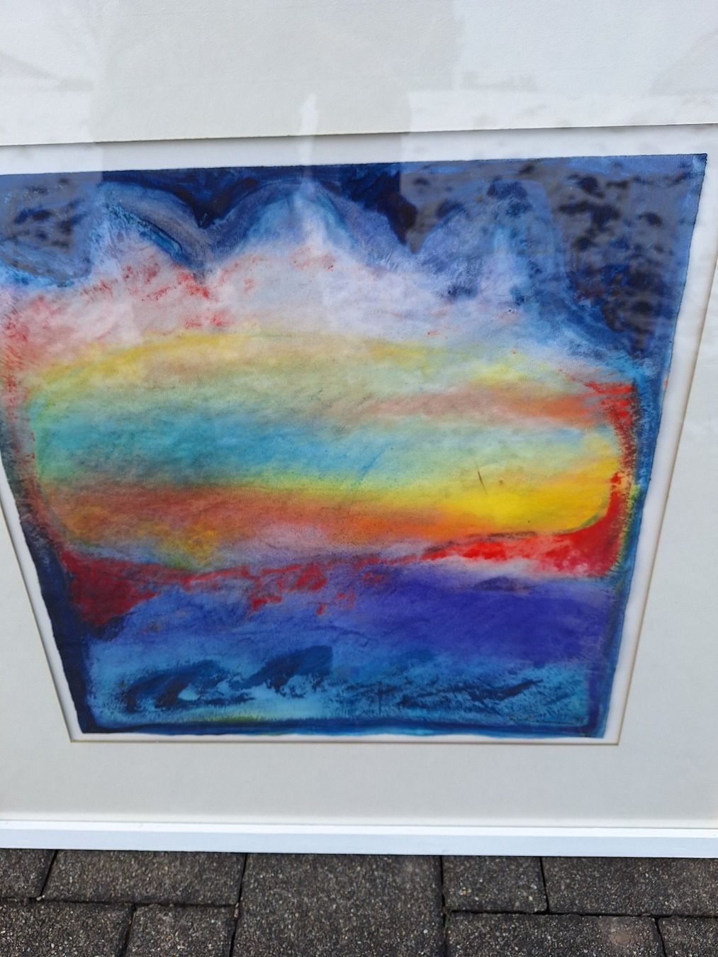 Dipinti: Eugen Bachmann 75 - schönes Bild - Berge mit Meer ? – Usato da Altstätten SG venduto da GGsGameshop 2